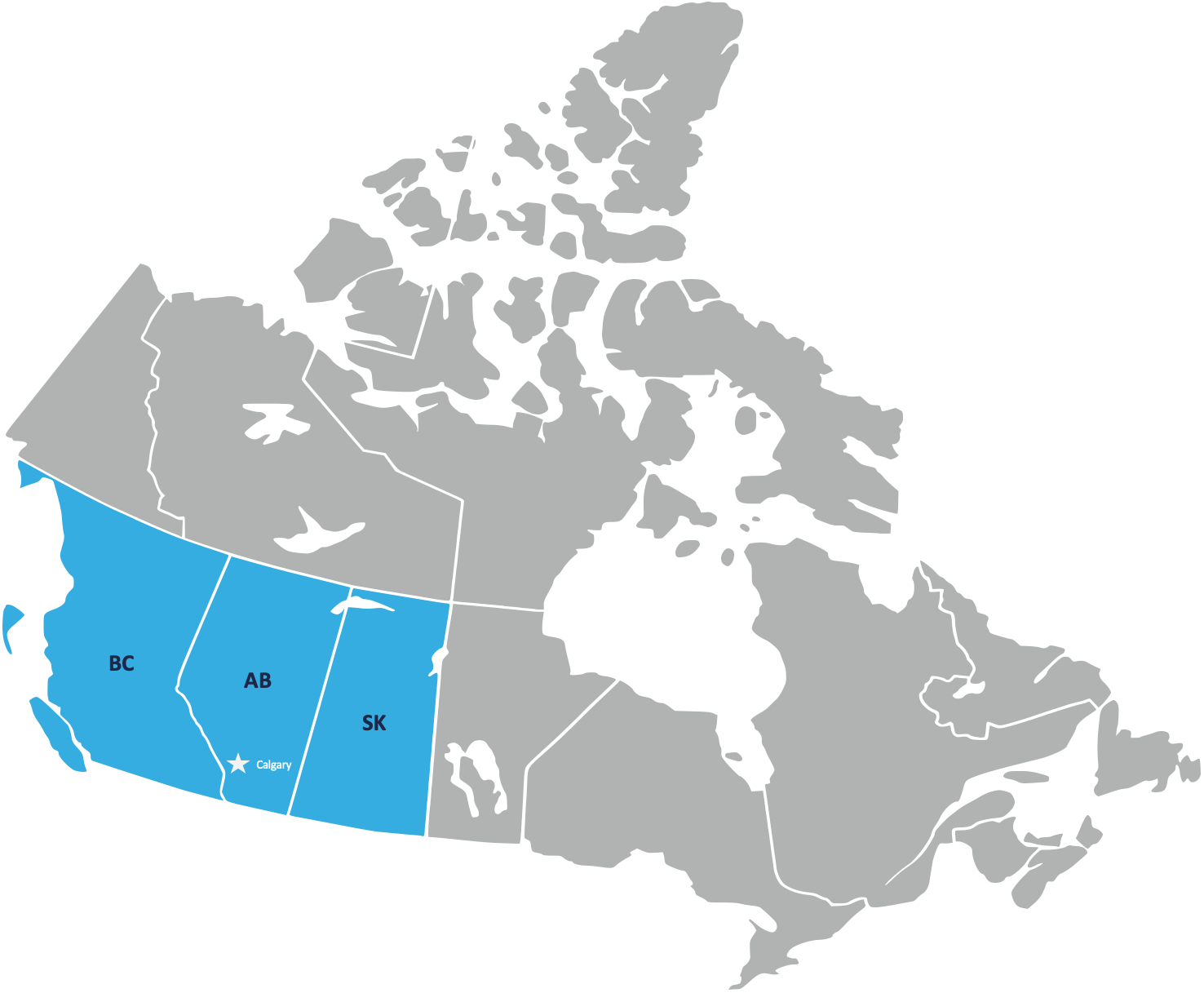 Aureus Energy Canada Map